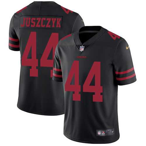 Youth Nike San Francisco 49ers #44 Kyle Juszczyk Black Alternate Stitched NFL Vapor Untouchable Limited Jersey