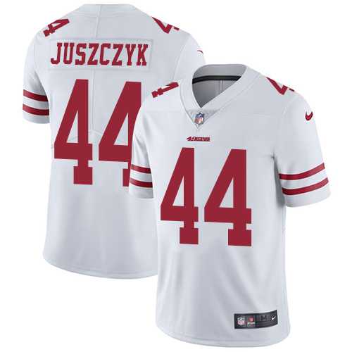 Youth Nike San Francisco 49ers #44 Kyle Juszczyk White Stitched NFL Vapor Untouchable Limited Jersey