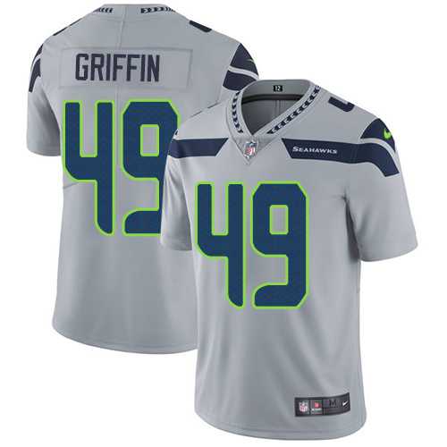 Youth Nike Seattle Seahawks #49 Shaquem Griffin Grey Alternate Stitched NFL Vapor Untouchable Limited Jersey