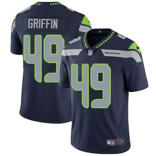 Youth Nike Seattle Seahawks #49 Shaquem Griffin Steel Blue Team Color Stitched NFL Vapor Untouchable Limited Jersey