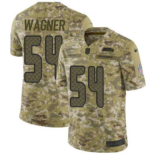 Youth Nike Seattle Seahawks #54 Bobby Wagner Camo Stitched NFL Limited 2018 Salute to Service Jersey