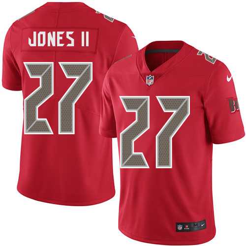 Youth Nike Tampa Bay Buccaneers #27 Ronald Jones II Red Stitched NFL Limited Rush Jersey Youth Nike Tampa Bay Buccaneers #27 Ronald Jones II Red Stitched NFL Limited Rush Jersey