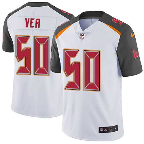 Youth Nike Tampa Bay Buccaneers #50 Vita Vea White Stitched NFL Vapor Untouchable Limited Jersey