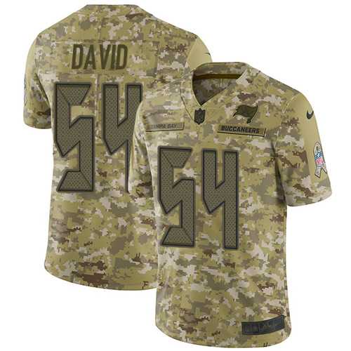 Youth Nike Tampa Bay Buccaneers #54 Lavonte David Camo Stitched NFL Limited 2018 Salute to Service Jersey