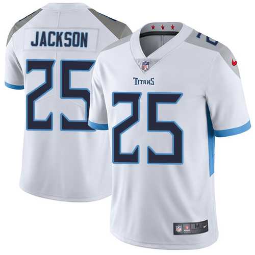 Youth Nike Tennessee Titans #25 Adoree' Jackson White Stitched NFL Vapor Untouchable Limited Jersey