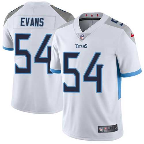 Youth Nike Tennessee Titans #54 Rashaan Evans White Stitched NFL Vapor Untouchable Limited Jersey