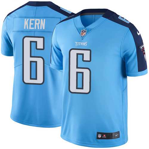Youth Nike Tennessee Titans #6 Brett Kern Light Blue Stitched NFL Limited Rush Jersey