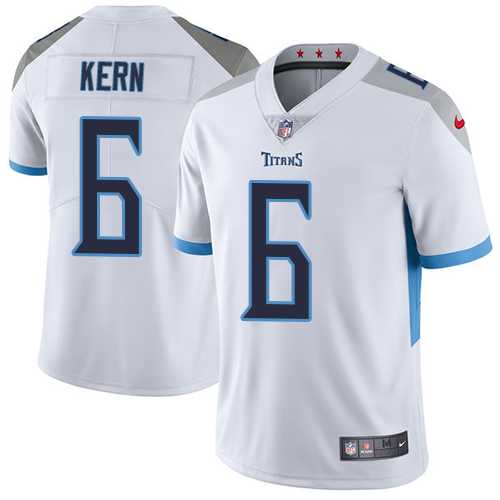 Youth Nike Tennessee Titans #6 Brett Kern White Stitched NFL Vapor Untouchable Limited Jersey