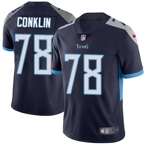 Youth Nike Tennessee Titans #78 Jack Conklin Navy Blue Alternate Stitched NFL Vapor Untouchable Limited Jersey Youth Nike Tennessee Titans #78 Jack Conklin Navy Blue Alternate Stitched NFL Vapor Untouchable Limited Jersey