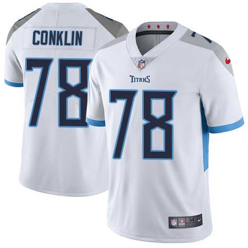 Youth Nike Tennessee Titans #78 Jack Conklin White Stitched NFL Vapor Untouchable Limited Jersey