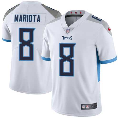 Youth Nike Tennessee Titans #8 Marcus Mariota White Stitched NFL Vapor Untouchable Limited Jersey