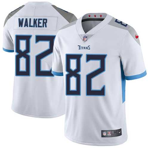 Youth Nike Tennessee Titans #82 Delanie Walker White Stitched NFL Vapor Untouchable Limited Jersey