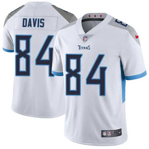 Youth Nike Tennessee Titans #84 Corey Davis White Stitched NFL Vapor Untouchable Limited Jersey