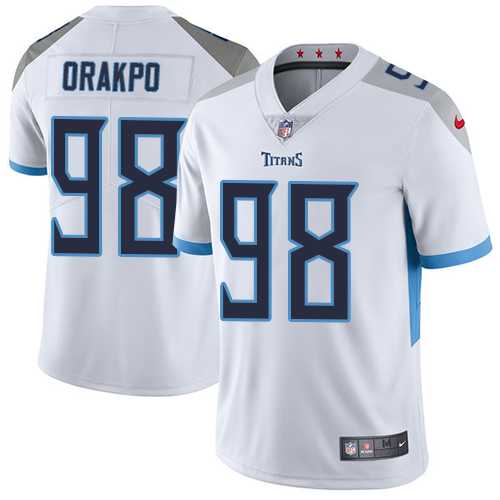 Youth Nike Tennessee Titans #98 Brian Orakpo White Stitched NFL Vapor Untouchable Limited Jersey
