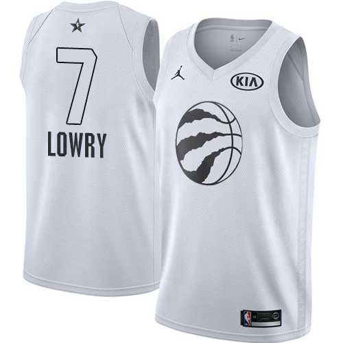 Youth Nike Toronto Raptors #7 Kyle Lowry White NBA Jordan Swingman 2018 All-Star Game Jersey