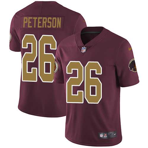 Youth Nike Washington Redskins #26 Adrian Peterson Burgundy Red Alternate Stitched NFL Vapor Untouchable Limited Jersey