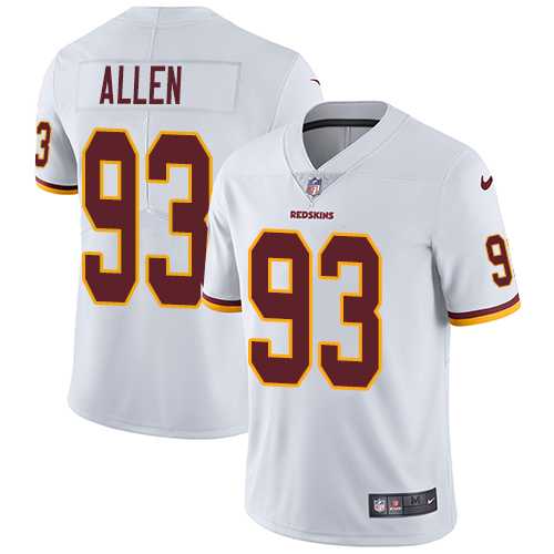 Youth Nike Washington Redskins #93 Jonathan Allen White Stitched NFL Vapor Untouchable Limited Jersey