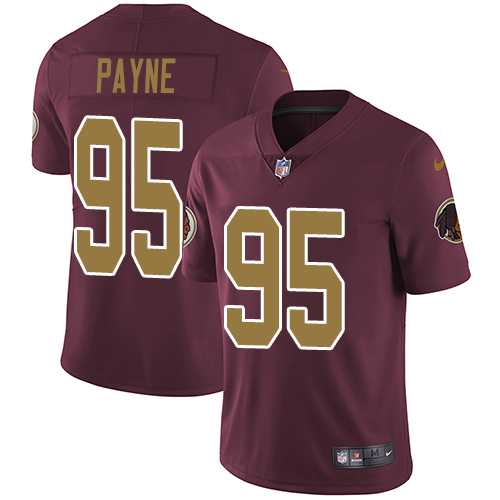 Youth Nike Washington Redskins #95 Da'Ron Payne Burgundy Red Alternate Stitched NFL Vapor Untouchable Limited Jersey