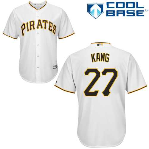 Youth Pittsburgh Pirates #27 Jung-ho Kang White Cool Base Stitched MLB
