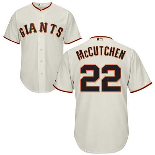 Youth San Francisco Giants #22 Andrew McCutchen Cream Cool Base Stitched MLB