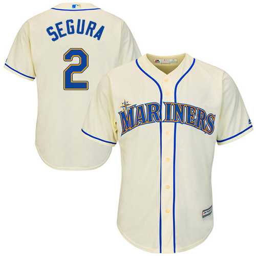 Youth Seattle Mariners #2 Jean Segura Cream Cool Base Stitched MLB Jersey
