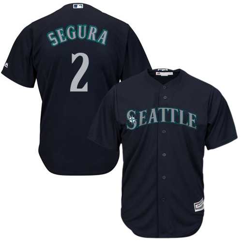 Youth Seattle Mariners #2 Jean Segura Navy Blue Cool Base Stitched MLB Jersey