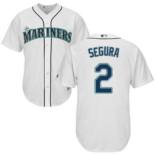 Youth Seattle Mariners #2 Jean Segura White Cool Base Stitched MLB Jersey
