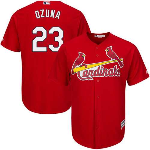 Youth St.Louis Cardinals #23 Marcell Ozuna Red Cool Base Stitched MLB Youth St.Louis Cardinals #23 Marcell Ozuna Red Cool Base Stitched MLB