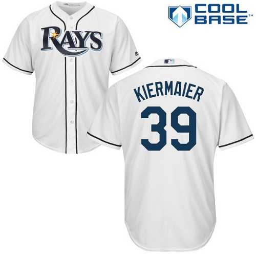 Youth Tampa Bay Rays #39 Kevin Kiermaier White Cool Base Stitched MLB Jersey