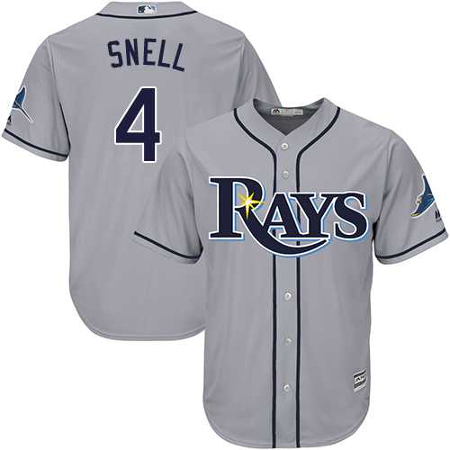 Youth Tampa Bay Rays #4 Blake Snell Grey Cool Base Stitched MLB Jersey