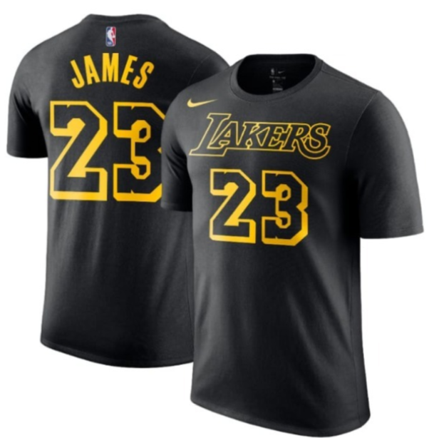 Men's Nike Los Angeles Lakers #23 LeBron James T-shirt