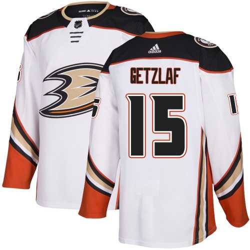 Men's Adidas Anaheim Ducks #15 Ryan Getzlaf White Road Authentic Stitched NHL Jersey Men's Adidas Anaheim Ducks #15 Ryan Getzlaf White Road Authentic Stitched NHL Jersey