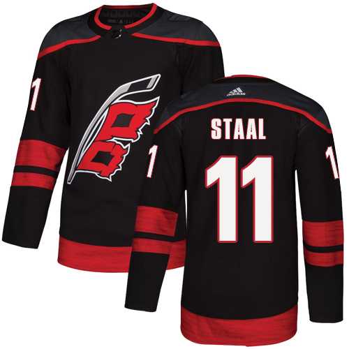 Men's Adidas Carolina Hurricanes #11 Jordan Staal Black Alternate Authentic Stitched NHL Jersey