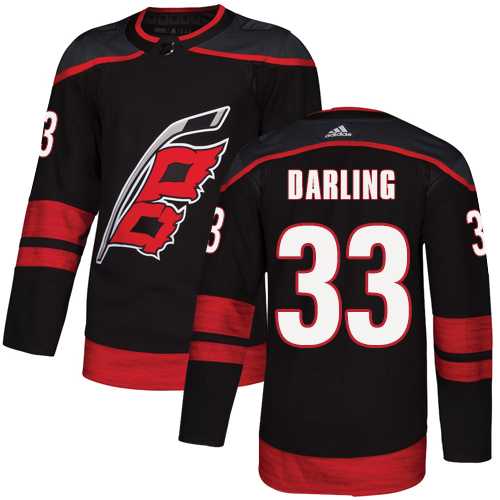 Men's Adidas Carolina Hurricanes #33 Scott Darling Black Alternate Authentic Stitched NHL Jersey