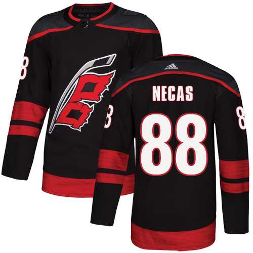 Men's Adidas Carolina Hurricanes #88 Martin Necas Black Authentic Alternate NHL Jersey