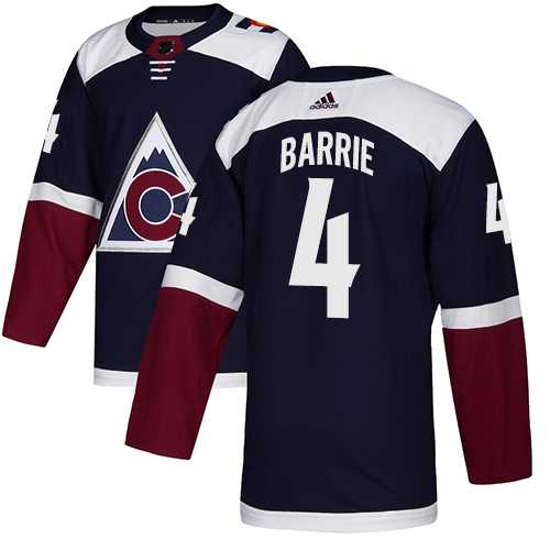Men's Adidas Colorado Avalanche #4 Tyson Barrie Navy Alternate Authentic Stitched NHL Jersey