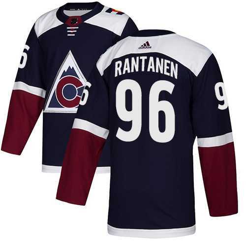 Men's Adidas Colorado Avalanche #96 Mikko Rantanen Navy Alternate Authentic Stitched NHL Jersey