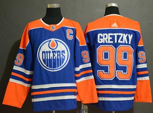Men's Adidas Edmonton Oilers #99 Wayne Gretzky Royal Alternate Authentic Stitched NHL Jersey Men's Adidas Edmonton Oilers #99 Wayne Gretzky Royal Alternate Authentic Stitched NHL Jersey