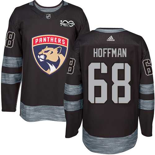 Men's Adidas Florida Panthers #68 Mike Hoffman Black 1917-2017 100th Anniversary Stitched NHL Jersey
