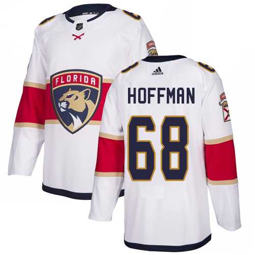 Men's Adidas Florida Panthers #68 Mike Hoffman White Road Authentic Stitched NHL Jersey