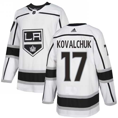 Men's Adidas Los Angeles Kings #17 Ilya Kovalchuk White Road Authentic Stitched NHL Jersey