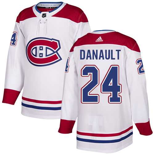 Men's Adidas Montreal Canadiens #24 Phillip Danault White Road Authentic Stitched NHL Jersey
