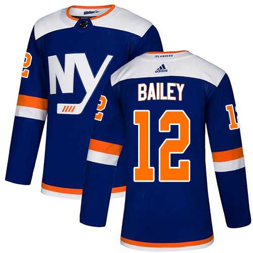 Men's Adidas New York Islanders #12 Josh Bailey Blue Alternate Authentic Stitched NHL Jersey
