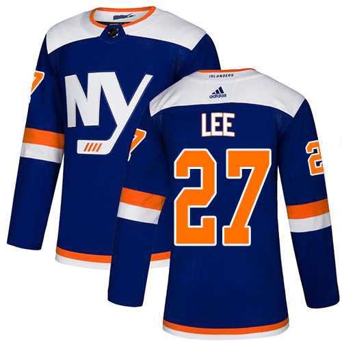 Men's Adidas New York Islanders #27 Anders Lee Blue Alternate Authentic Stitched NHL Jersey Men's Adidas New York Islanders #27 Anders Lee Blue Alternate Authentic Stitched NHL Jersey