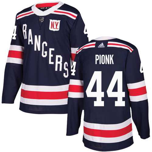 Men's Adidas New York Rangers #44 Neal Pionk Navy Blue Authentic 2018 Winter Classic Stitched NHL Jersey