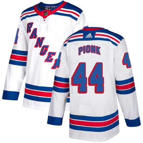 Men's Adidas New York Rangers #44 Neal Pionk White Road Authentic Stitched NHL Jersey