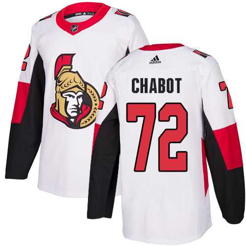 Men's Adidas Ottawa Senators #72 Thomas Chabot White Road Authentic Stitched NHL Jersey