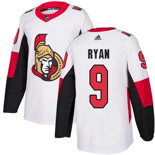Men's Adidas Ottawa Senators #9 Bobby Ryan White Road Authentic Stitched NHL Jersey