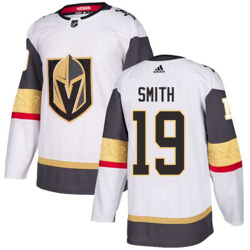 Men's Adidas Vegas Golden Knights #19 Reilly Smith White Road Authentic Stitched NHL Jersey