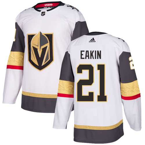Men's Adidas Vegas Golden Knights #21 Cody Eakin White Road Authentic Stitched NHL Jersey